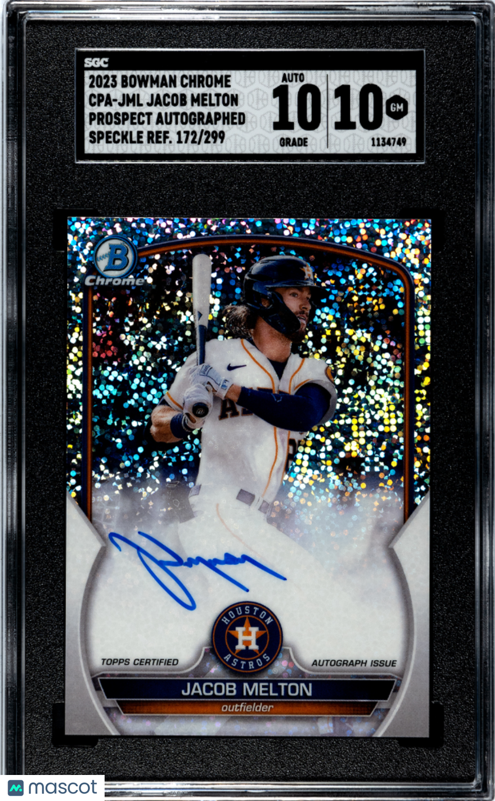 2023 Bowman Chrome Jacob Melton SGC 10